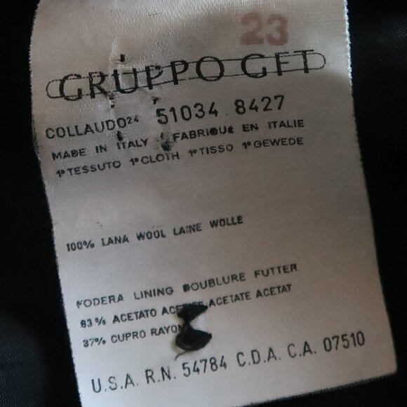 Giorgio Armani Collezioni Wool Blazer Jacket Luxury Checkered Plaid Designer 40 - Picture 9 of 14